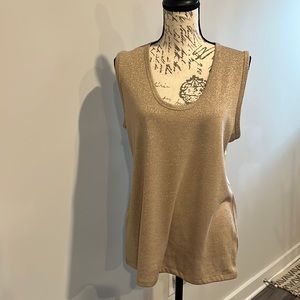 NWOT cute gold color tank top